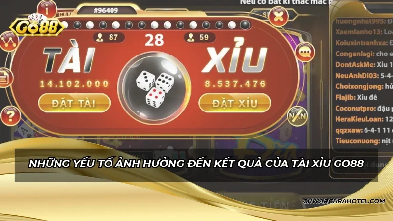 Những yếu tố ảnh hưởng đến kết quả của tài xỉu GO88